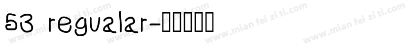 53 regualar字体转换